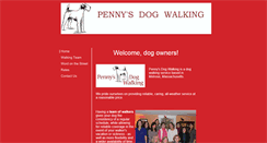 Desktop Screenshot of pennysdogwalking.com