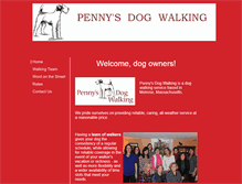 Tablet Screenshot of pennysdogwalking.com